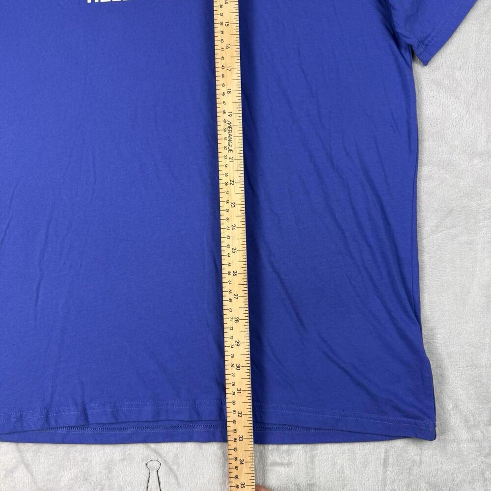 Helly Hansen HH Logo T-Shirt Blue Men Size 2XL Outdoor Streetwear Graphic Tee - Picture 8 of 9